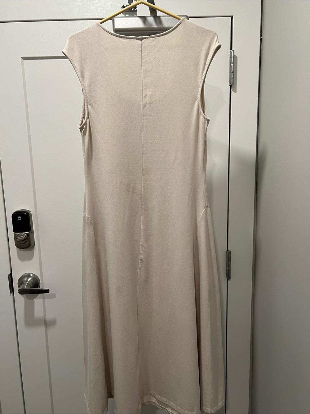 Old Navy Sleeveless Cream Maxi Dress